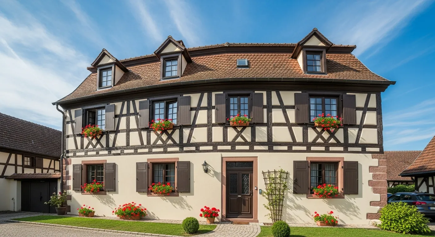 Rénovation globale de façade, isolation et toiture en Alsace par Crépi Style